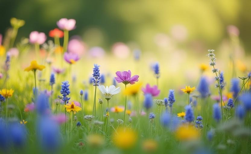 Vårblomster i botanisk hage